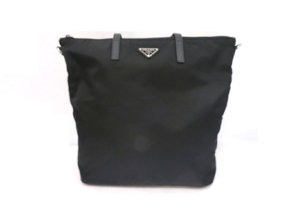 Prada Tote Tessuto Saffiano bag black leather